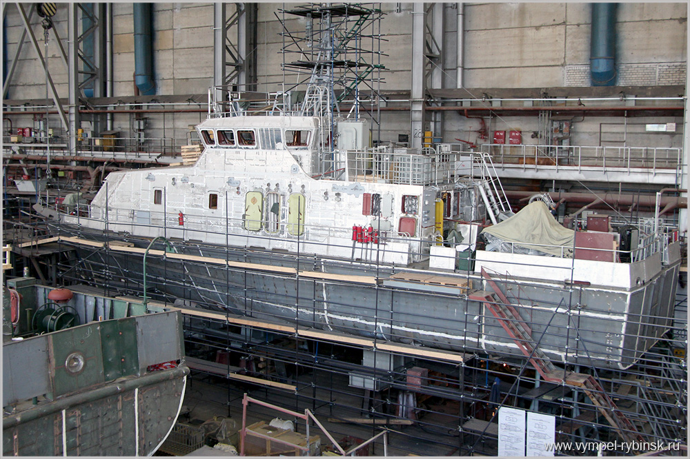 Строительство катера специального назначения проекта 21980 «Грачонок» заводской №01221