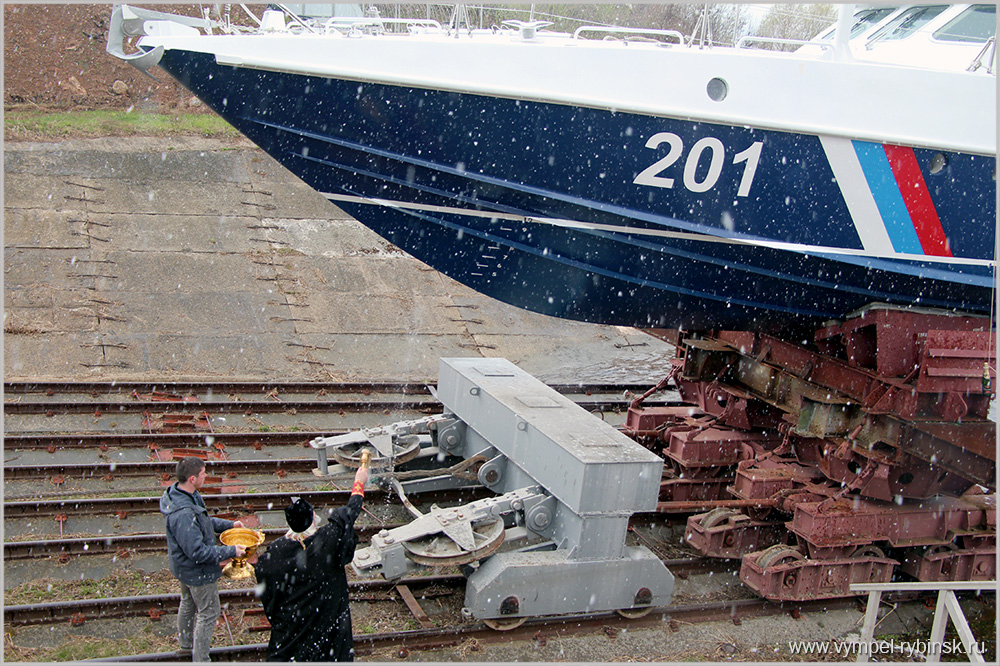 12 мая 2017г. Спуск на воду скоростного патрульного катера проекта 12150 «Мангуст» зав.№ 02649
