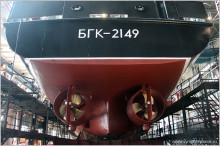 БГК проекта 19920 (заводской №01843) в эллинге ССЗ "Вымпел"